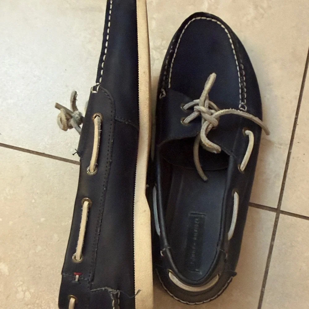 Tommy Hilfiger Dark Blue Boat Shoes